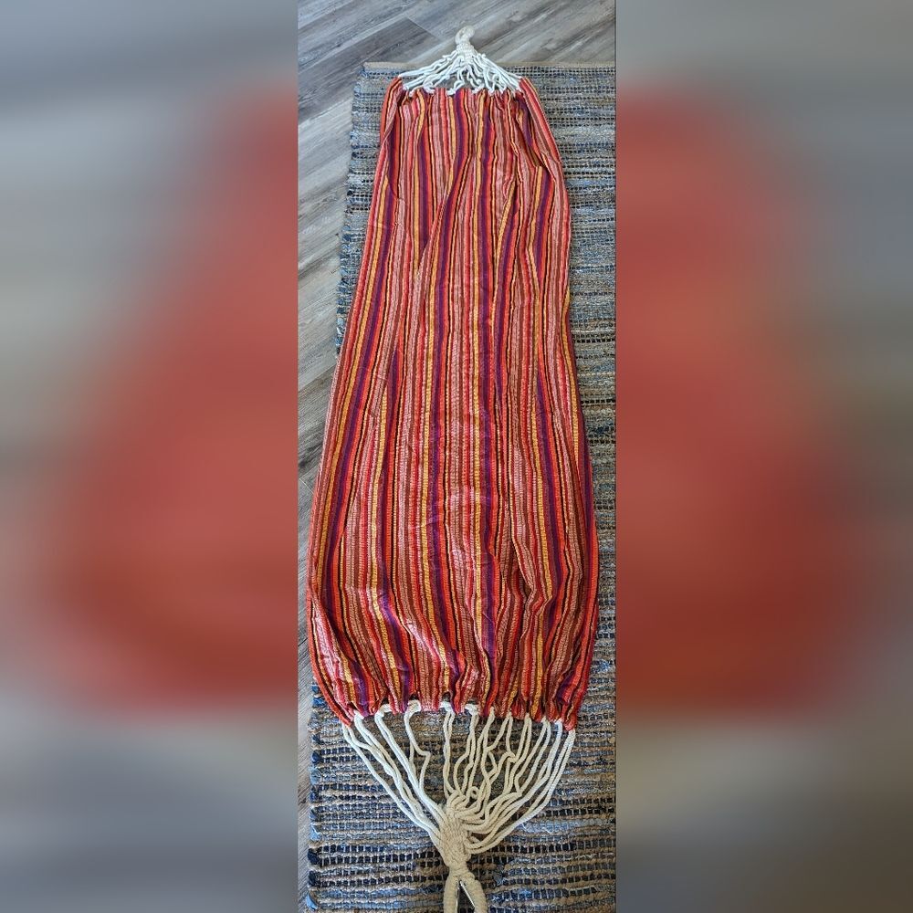 Hammock Multicolor Orange Easy to hang Outdoors Camping Lounge Relaxing